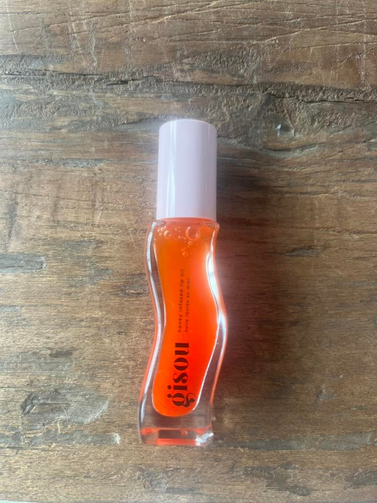 Gisou Lip Oil - oranje, Ophalen of Verzenden, Zo goed als nieuw, Oranje, Lippen