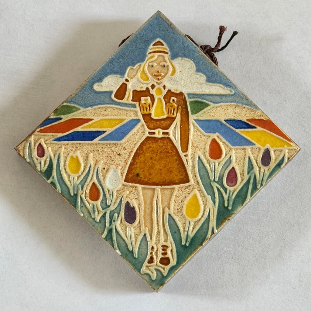 Westraven, tegel Nederlands(che) Padvindstersgilde NPG 1947, Ophalen of Verzenden