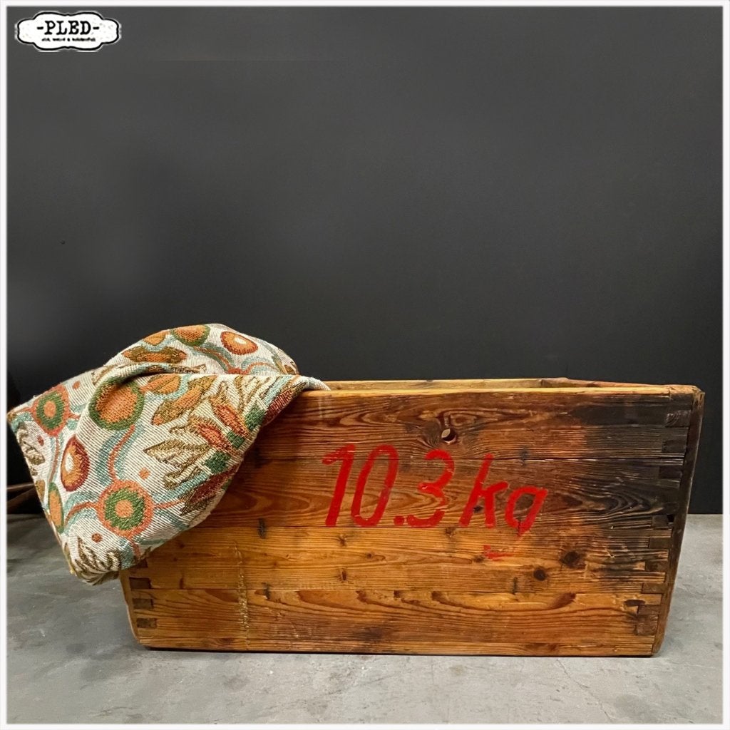 Oude houten kist - decoratief, Ophalen, Minder dan 50 cm, Gebruikt, 50 tot 100 cm