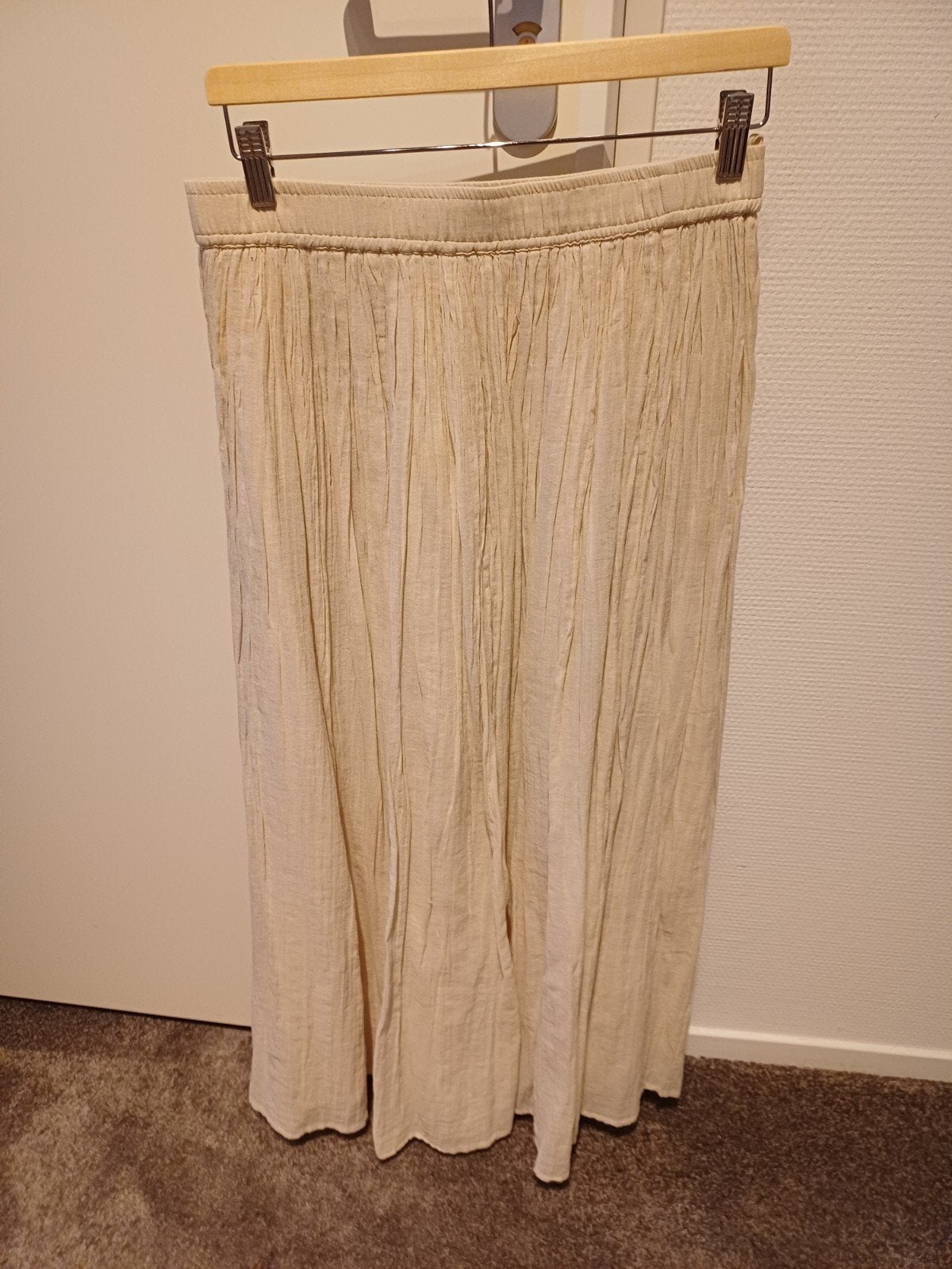 Purdey wijde makkelijke rok beige maat 36, Beige, Ophalen of Verzenden, Purdey, Maat 36 (S)