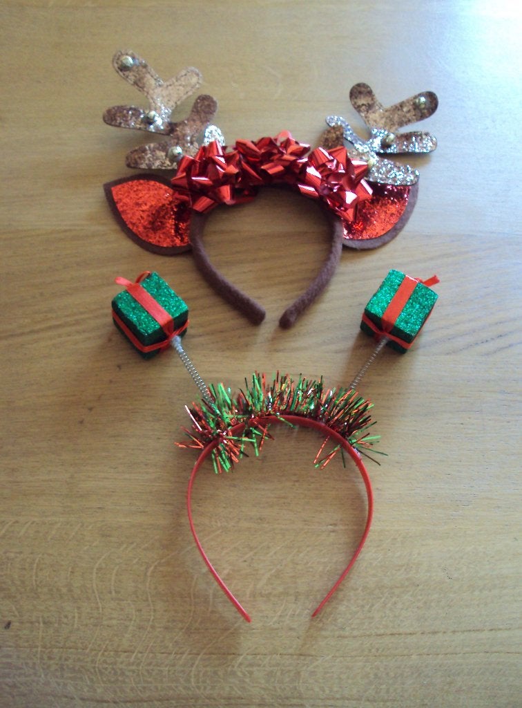 Kerst haarbanden en restantjes, Ophalen of Verzenden, Gebruikt