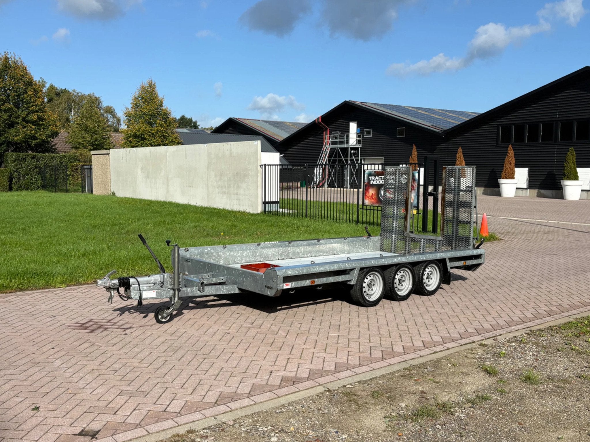 Hulco TERRAX-3 TERRAX-3 3500 kg aanhanger met oprijklep, Auto diversen, Gebruikt