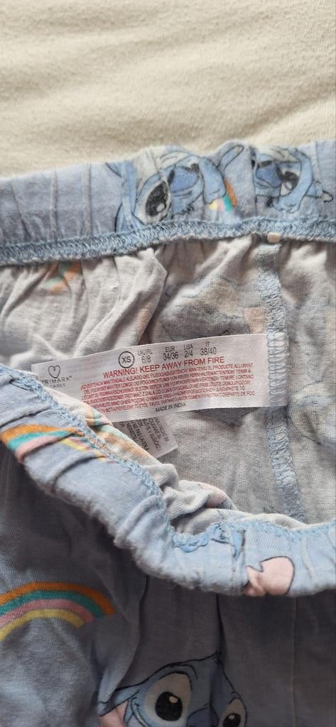 Primark Stitch Pyjamabroek Maat XS, Kleding | Dames, Primark, Ophalen of Verzenden, Gedragen, Maat 34 (XS) of kleiner