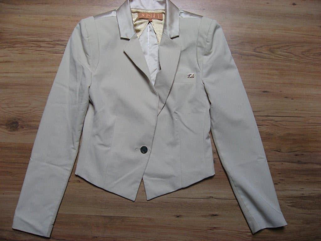 prachtig colbert met leuke open rug, Josh V., mt XS, Verzenden, Beige, Zo goed als nieuw, Jasje