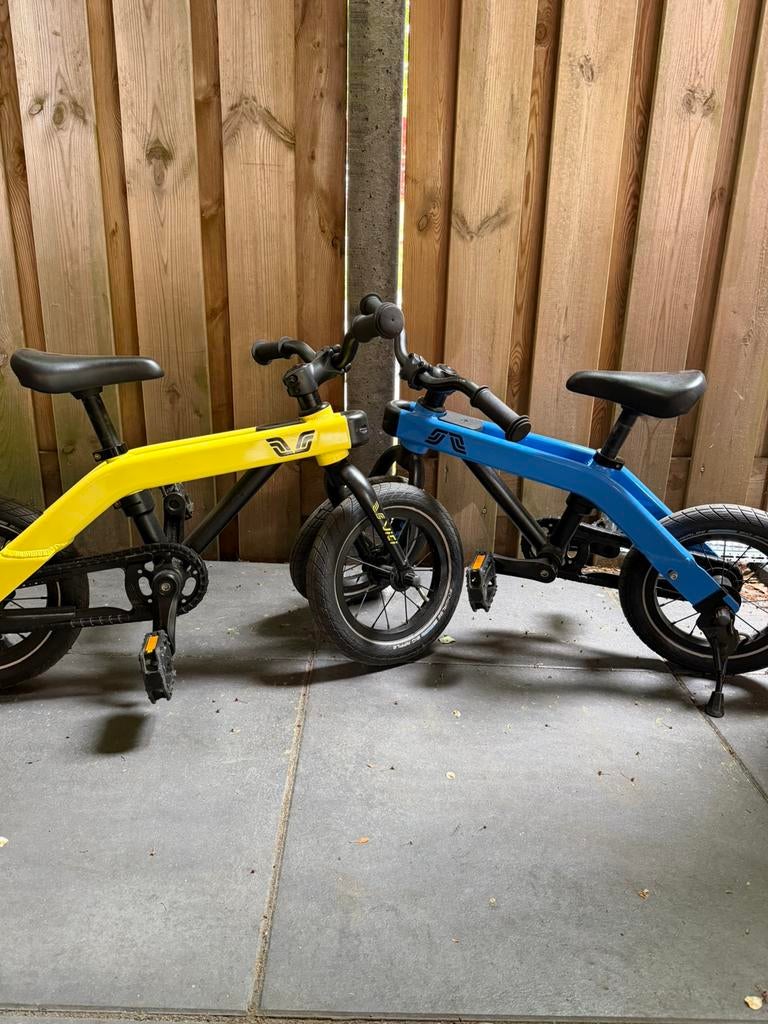 Vici 3-in-1 Loopfiets - Blauw en geel, Fietsen en Brommers, Fietsen | Kinderfietsjes, Ophalen of Verzenden, Zo goed als nieuw