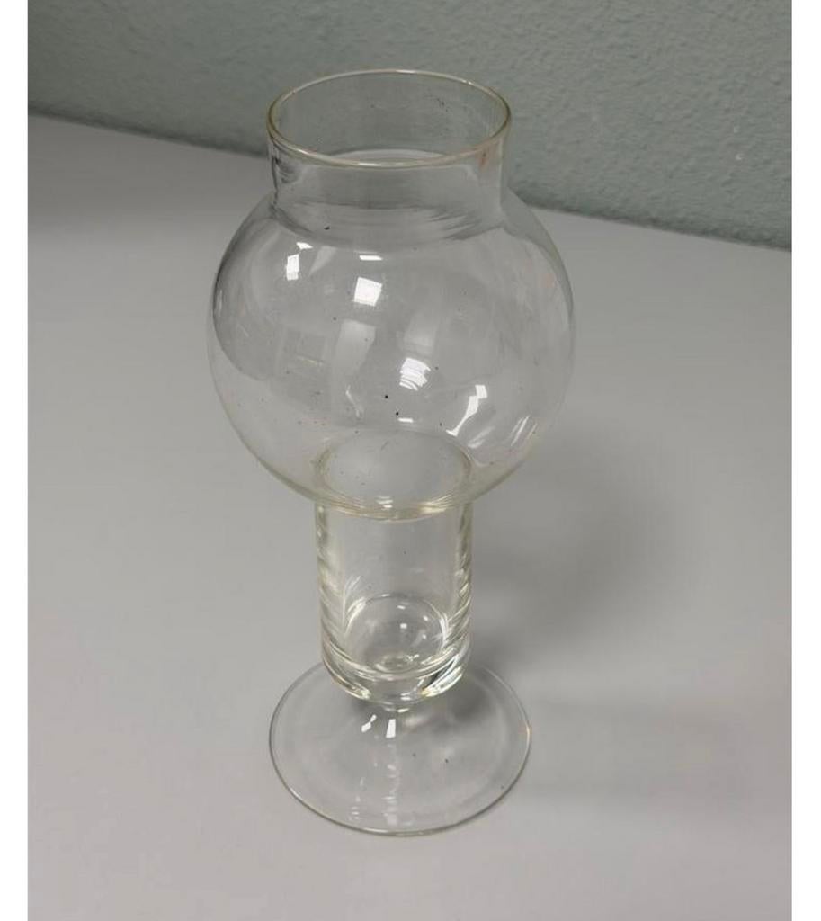 Vintage glazen glas vaas – 25 cm – unieke vormen bloemenvaas, Antiek en Kunst, Antiek | Vazen, Ophalen of Verzenden