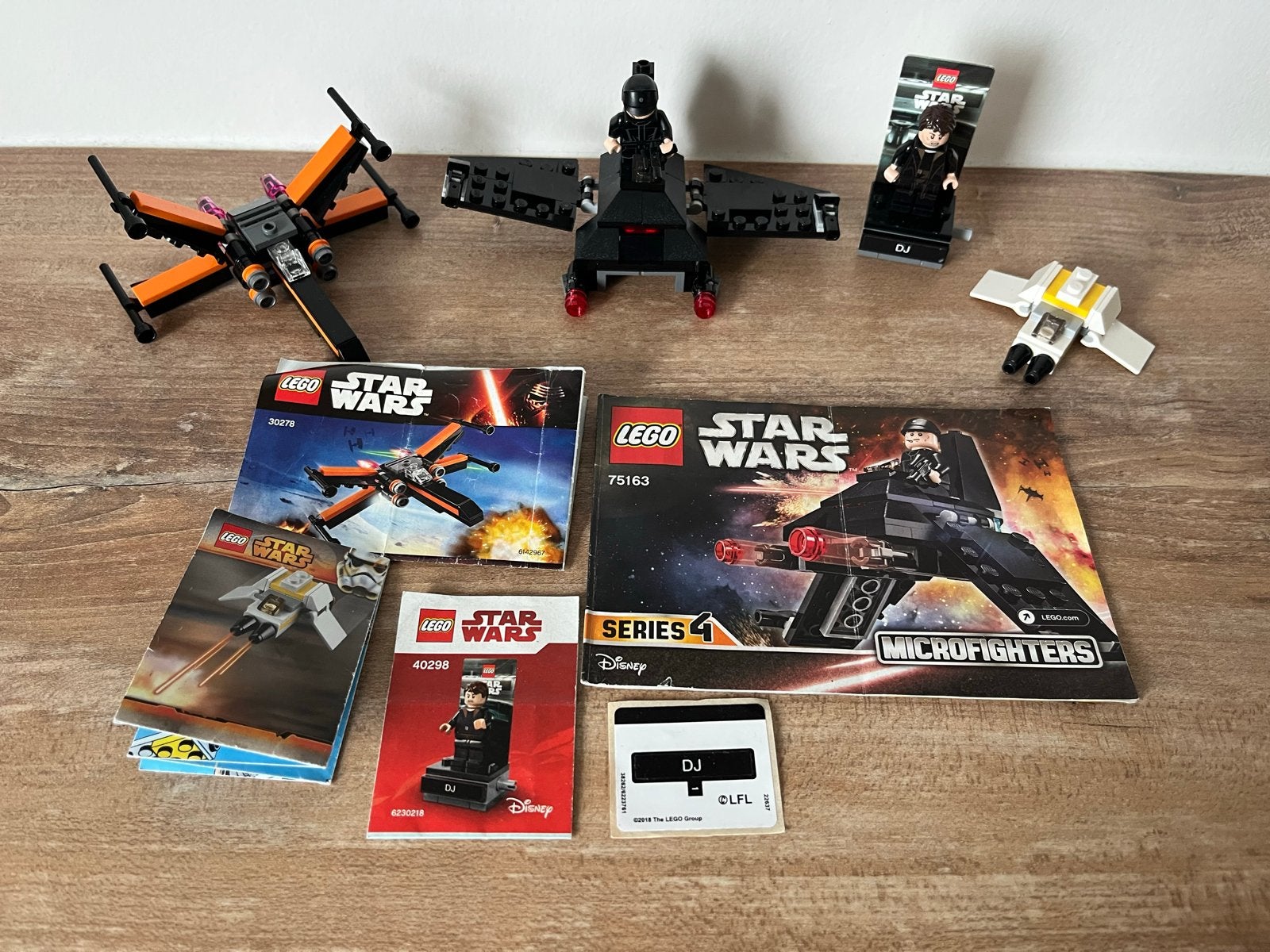 LEGO Star Wars sets: Resistance X-Wing, TIE Fighter & DJ, Ophalen of Verzenden, Zo goed als nieuw
