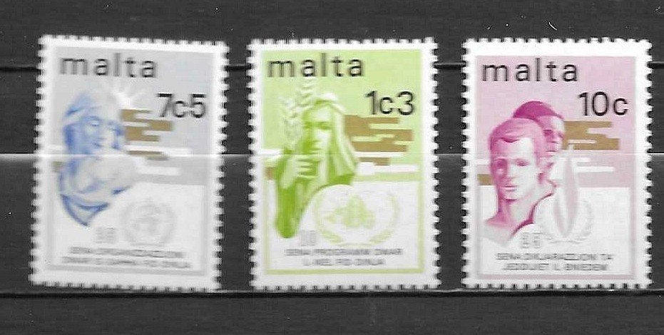 Malta postzegels - 3 stuks, Ophalen of Verzenden, Malta, Postfris