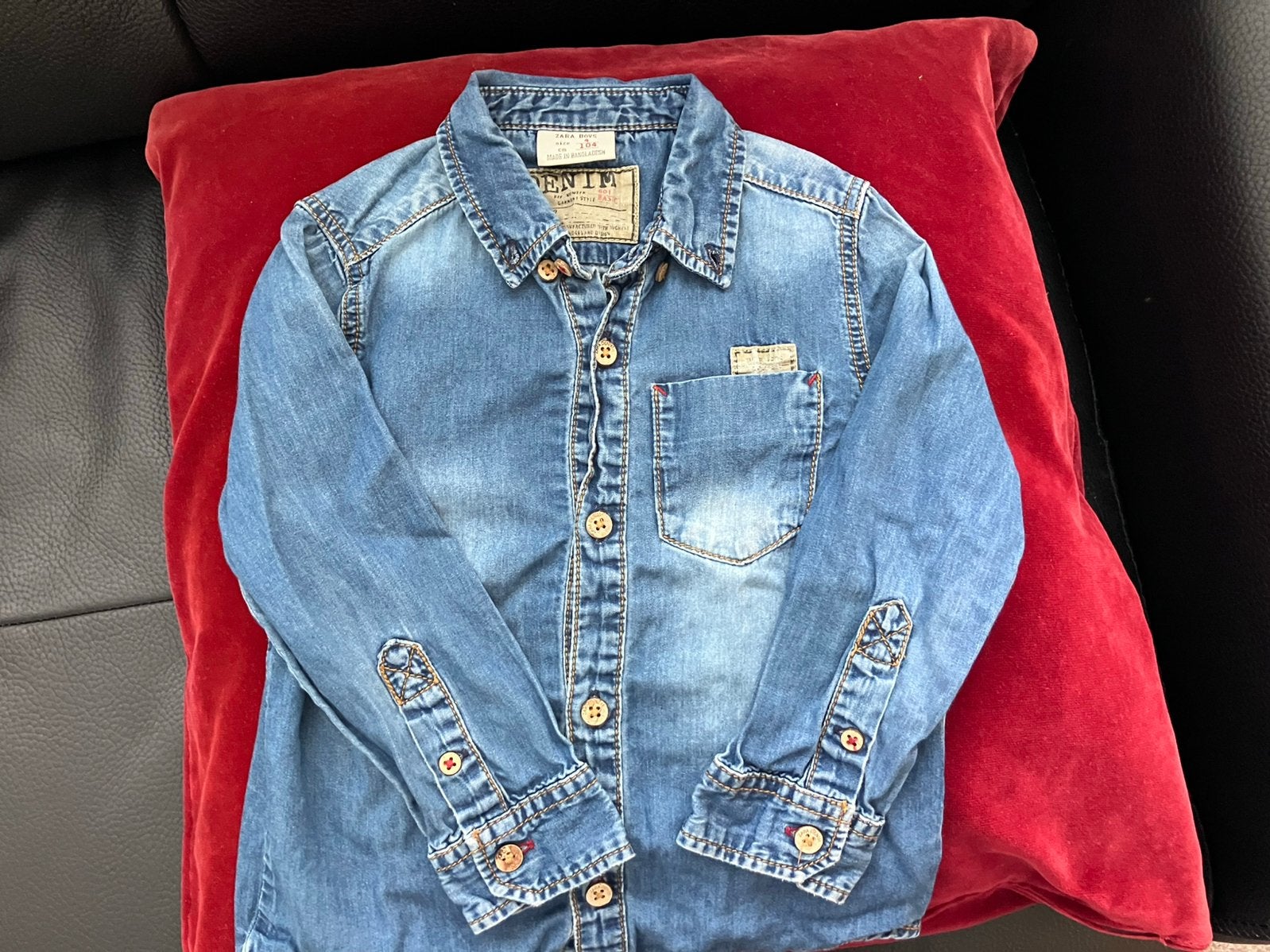 Blouse maat 104, Ophalen of Verzenden, Gebruikt, Jongen, Overhemd of Blouse