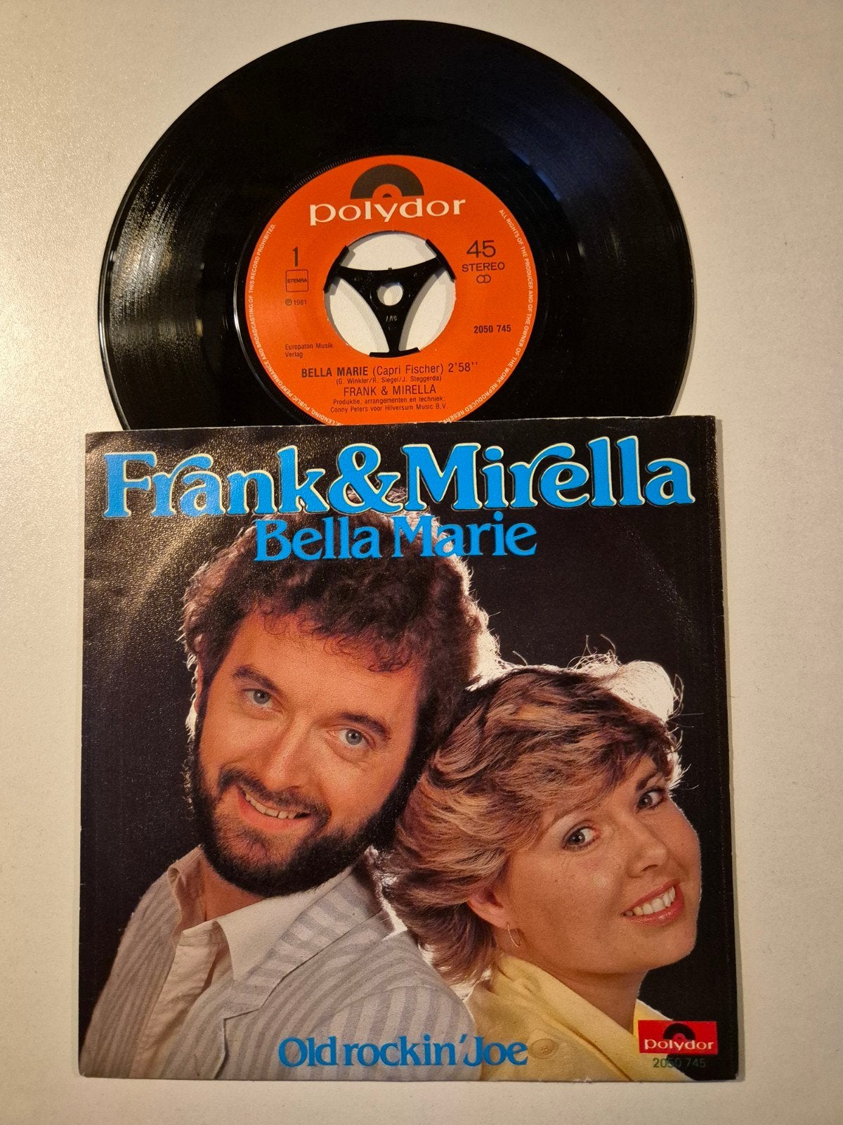 Frank & Mirella-Bella Marie, Ophalen of Verzenden, Zo goed als nieuw, 7 inch, Levenslied of Smartlap