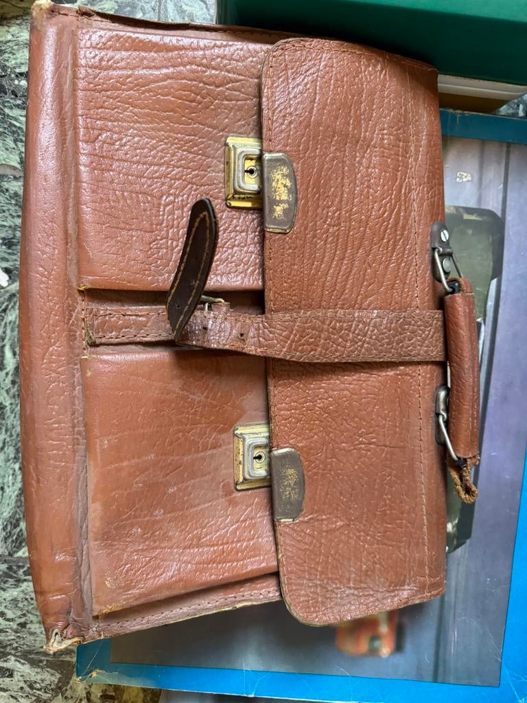 Vintage Boekentas, Sieraden, Tassen en Uiterlijk, Tassen | Schooltassen, Ophalen of Verzenden, Zo goed als nieuw, Rugtas