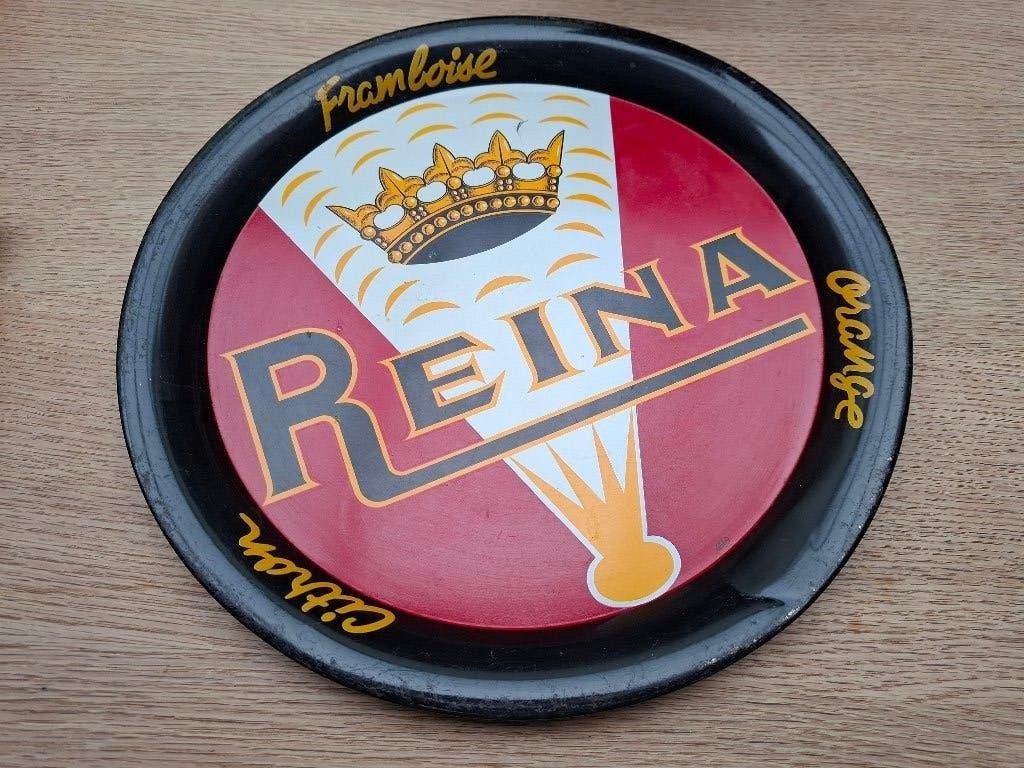 oude Plateau Brouwerij Reina Citron Orange, Ophalen of Verzenden, Zo goed als nieuw, Reclamebord