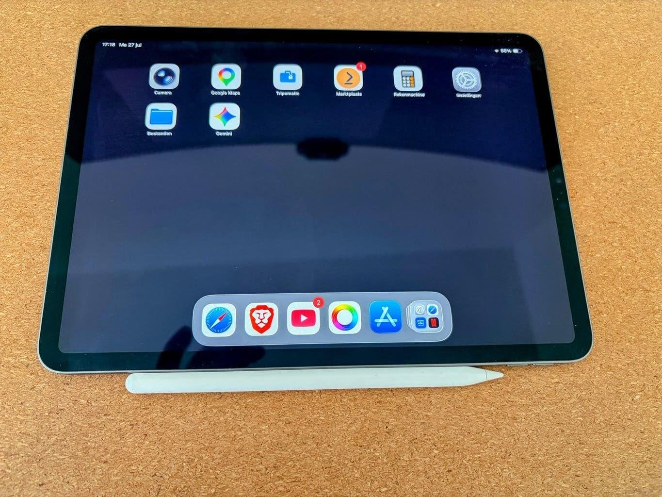 Apple iPad Pro 11", Apple M1, 512GB, Apple pencil 2 en hoes, Computers en Software, Apple iPads, Ophalen, 11 inch, Zo goed als nieuw