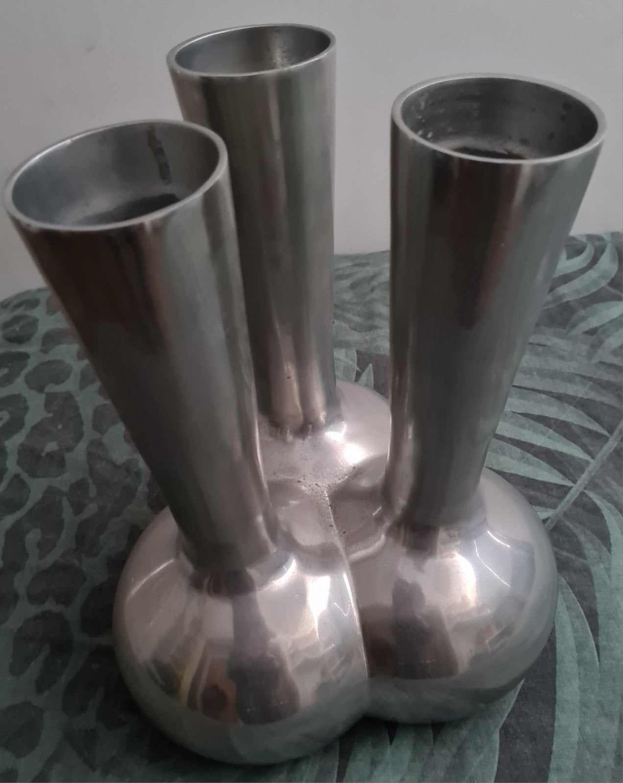 Aluminium  toetervaas prijs  22.50 zie beschrijving, Huis en Inrichting, Woonaccessoires | Vazen, Ophalen, Gebruikt, Overige materialen