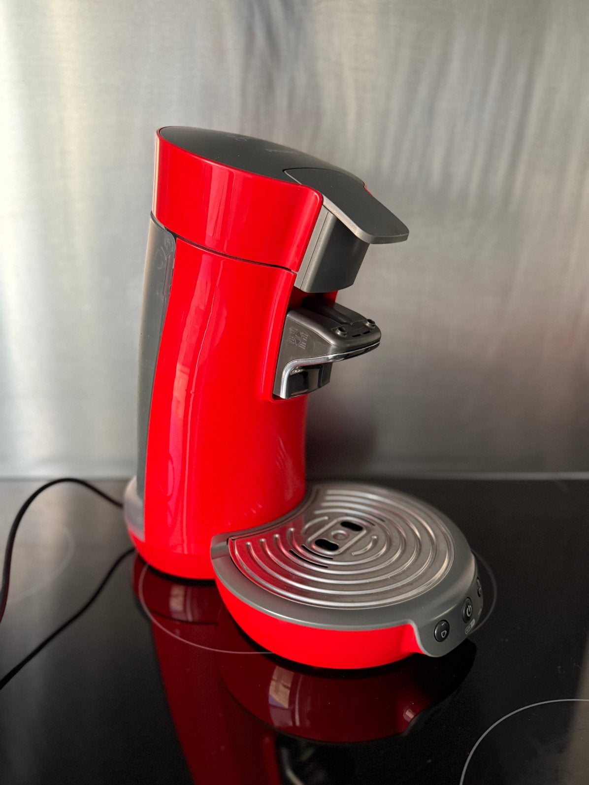 Philips Senseo HD6553 - Rood - Amper gebruikt - Compleet, Ophalen, Gebruikt, Koffiemachine