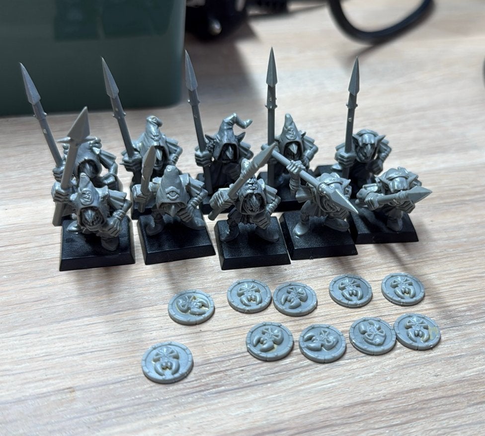 Warhammer Orcs & Goblins 10x Nightgoblins #4, Ophalen of Verzenden, Zo goed als nieuw, Warhammer