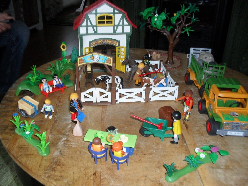 Playmobil paarden boerderij set no 7, Ophalen of Verzenden, Zo goed als nieuw