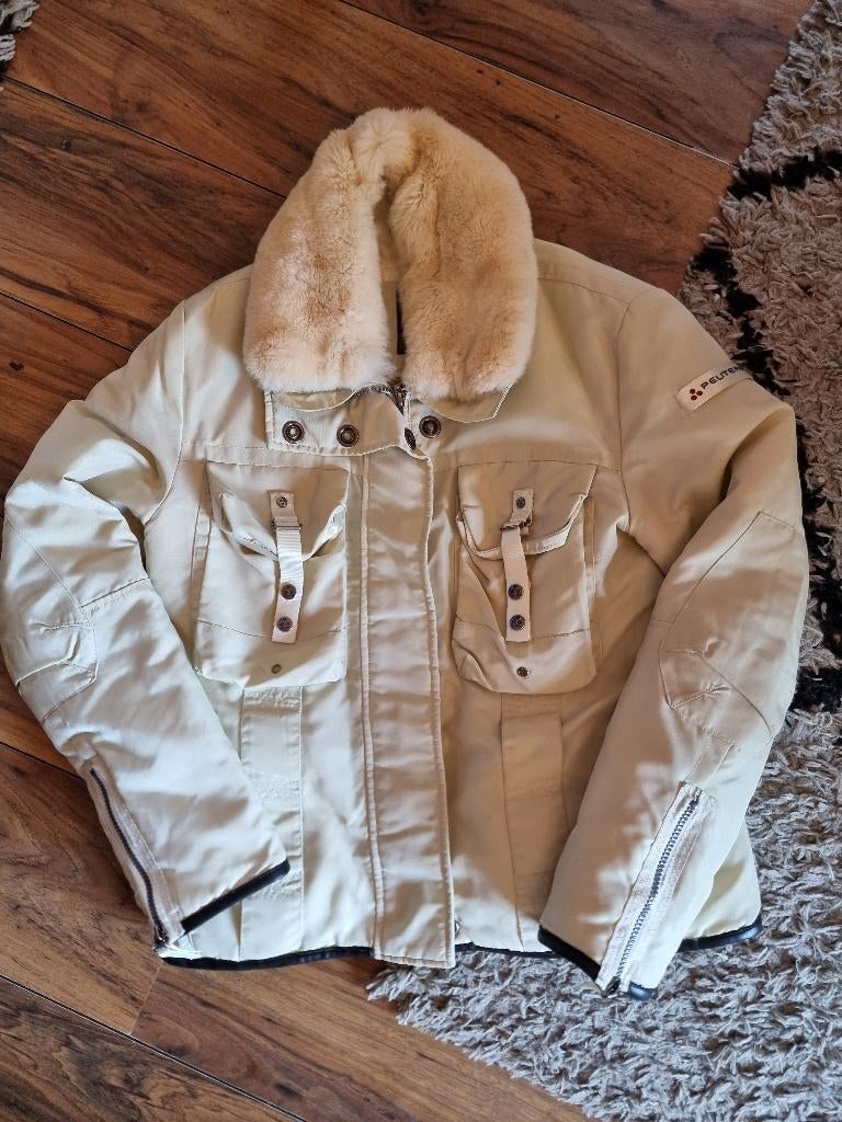 Peuterey jas, Beige, Maat 42/44 (L), Ophalen of Verzenden, Gedragen