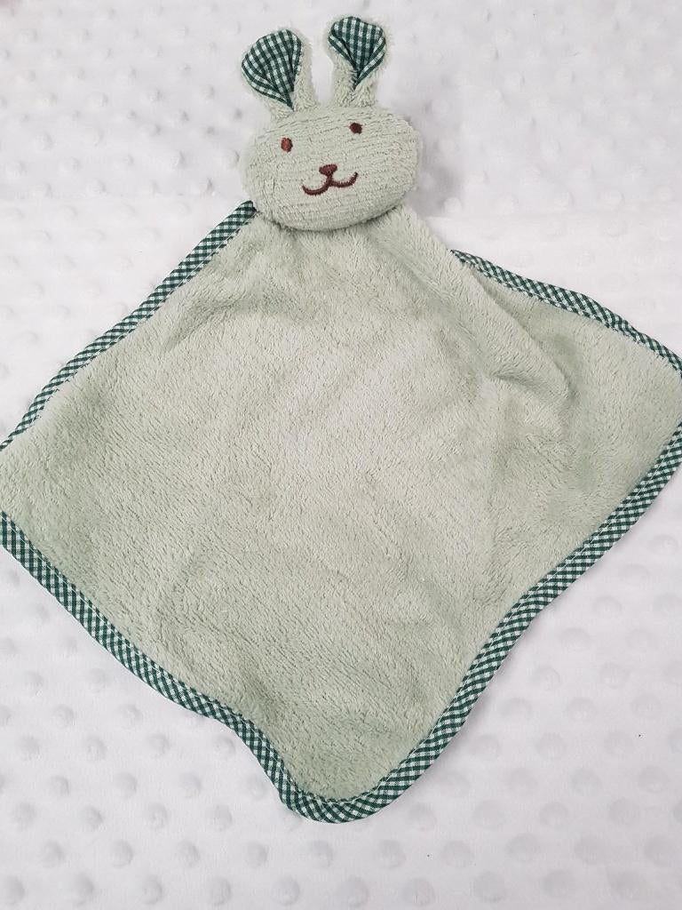 knuffeldoekje konijn groen, Ophalen of Verzenden, Nieuw, Konijn