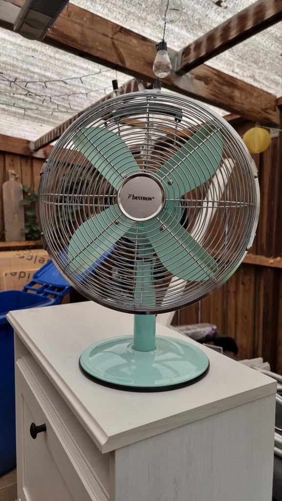 Bestron Tafelventilator - Mintgroen, Witgoed en Apparatuur, Ventilatoren, Ophalen of Verzenden