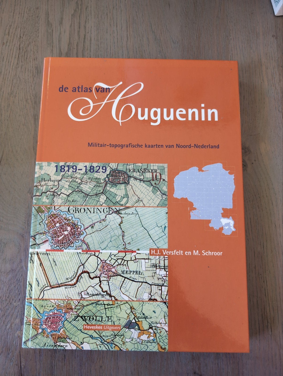De atlas van Huguenin: Militair-topografische kaarten, Boeken, Overige atlassen, H.J. Versfelt en M. Schroor, Ophalen of Verzenden
