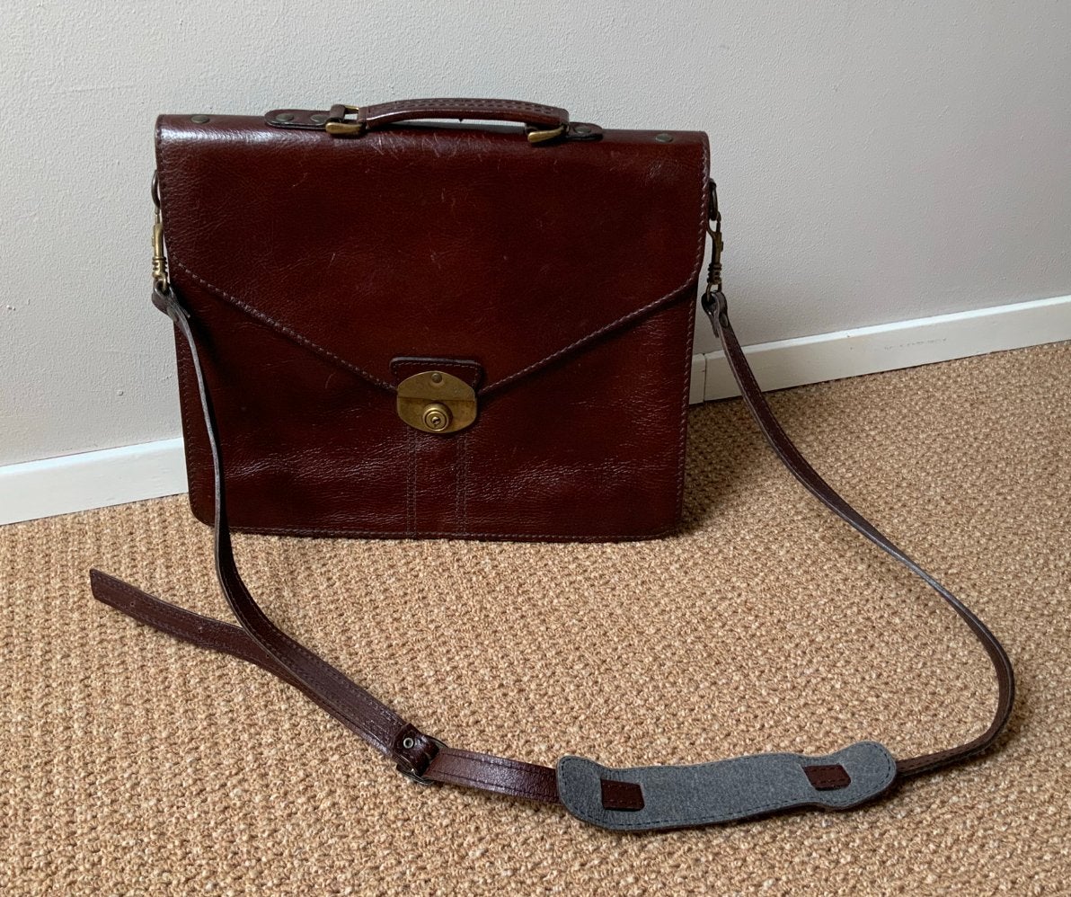 Vintage Leren Tas, Ophalen of Verzenden