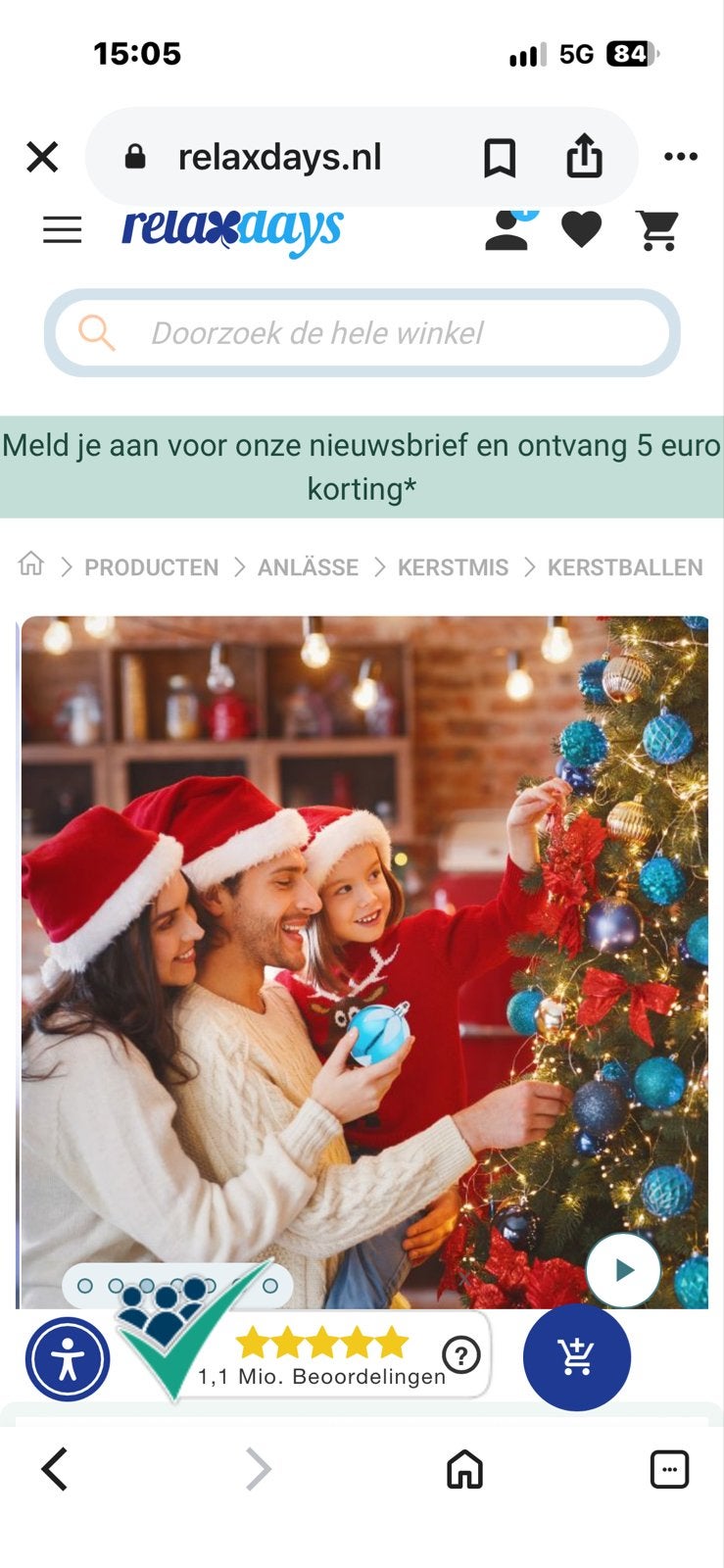 kerstballen - set van 72 - plastic - onbreekbaar - hartjes -, Diversen, Ophalen of Verzenden, Nieuw