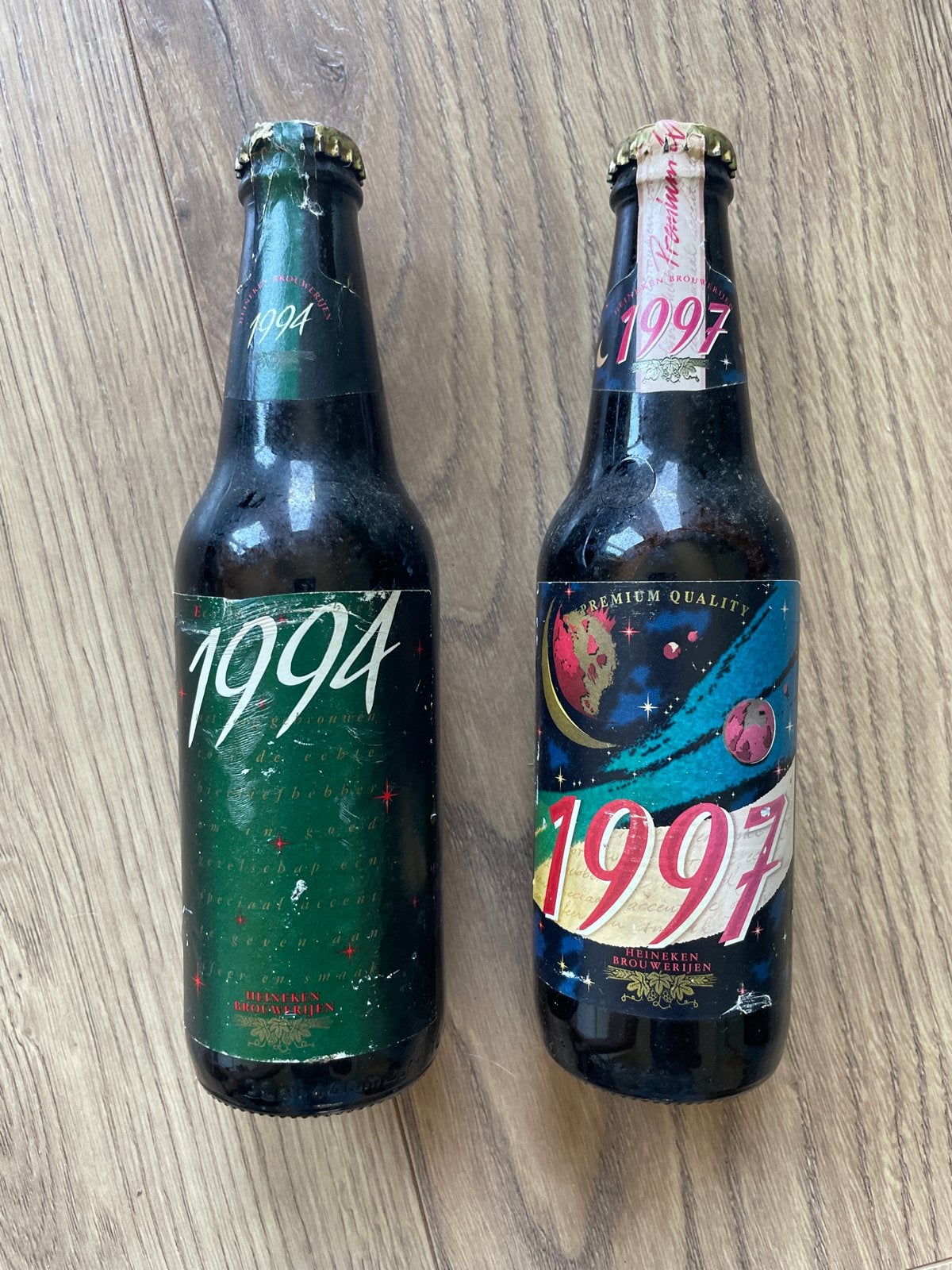 Heineken Kerstbier 1994 & 1997 - Collectors Items, Ophalen of Verzenden, Gebruikt