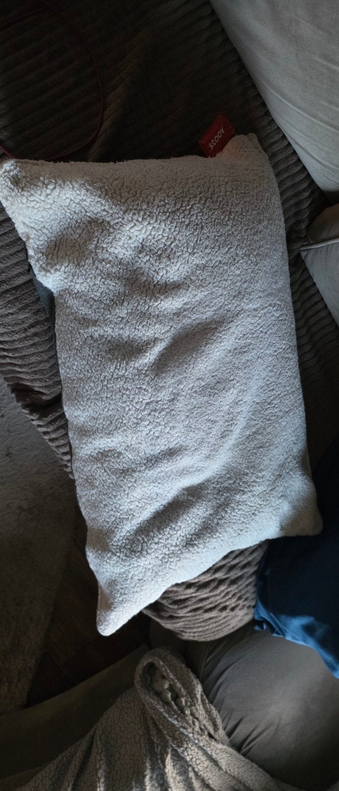 Tk Stoov woolly warmtekussen 90x60cm, Overige merken, Gebruikt, Beige, Ophalen of Verzenden