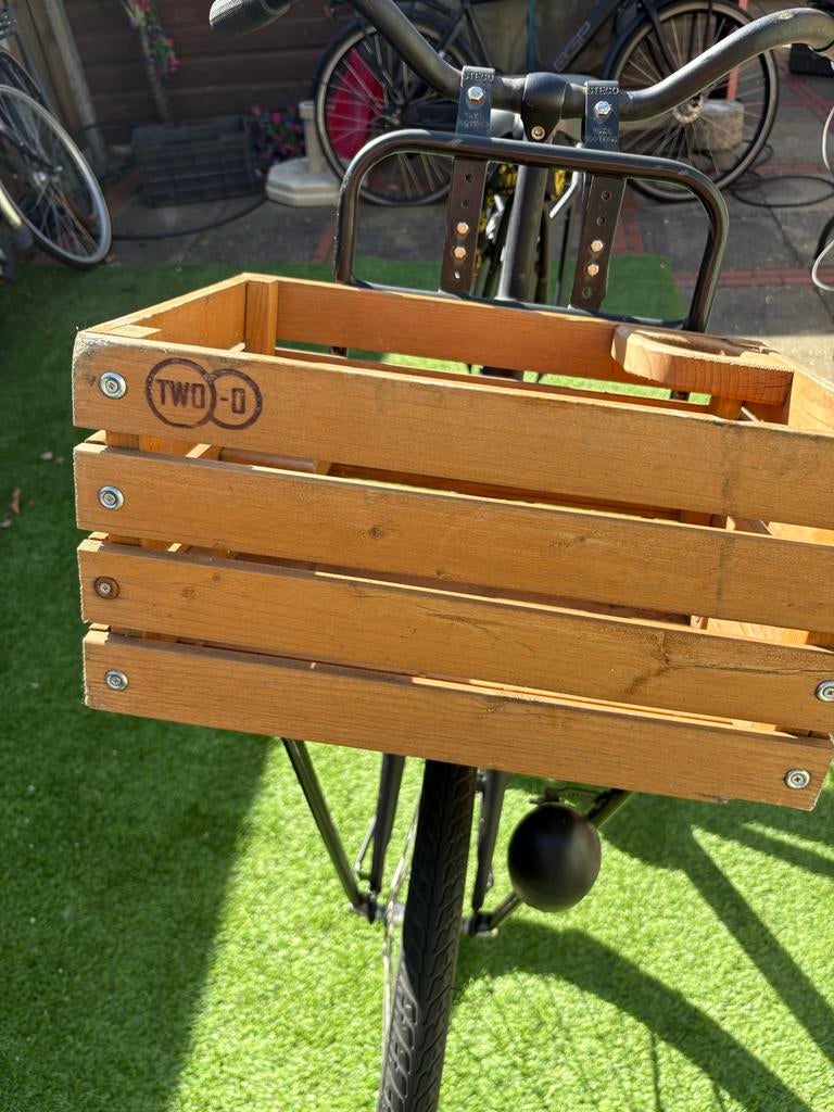 Houten fietskrat, Ophalen of Verzenden, Gebruikt, Fietskrat