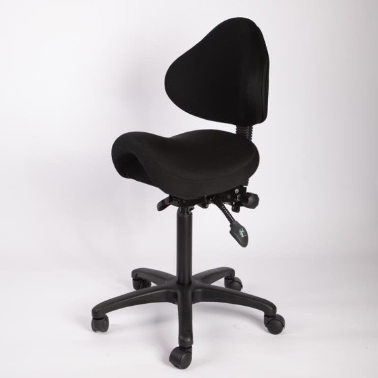 Fijn zitten achter je bureau? Zadelkruk met rugleunig!  888, Huis en Inrichting, Ophalen of Verzenden, Nieuw