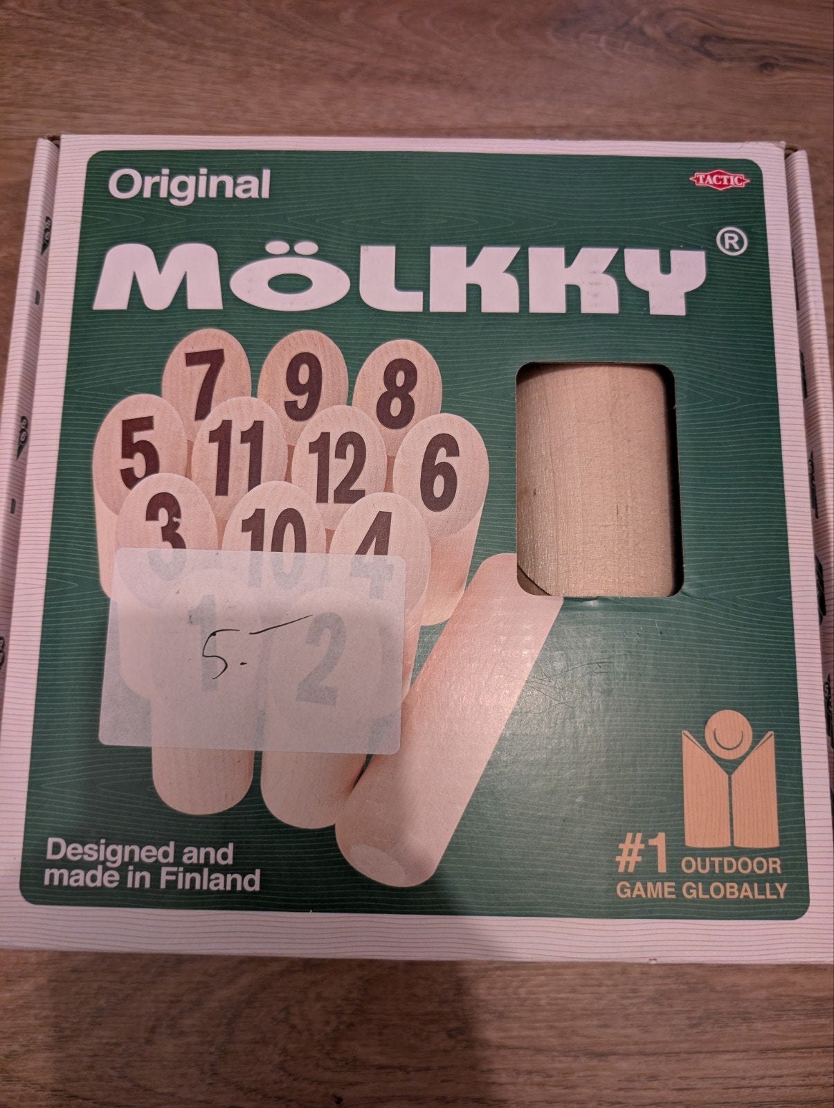 Origineel Mölkky spel van Tactic, gemaakt in Finland, Gebruikt, Vijf spelers of meer, Ophalen of Verzenden, Tactic