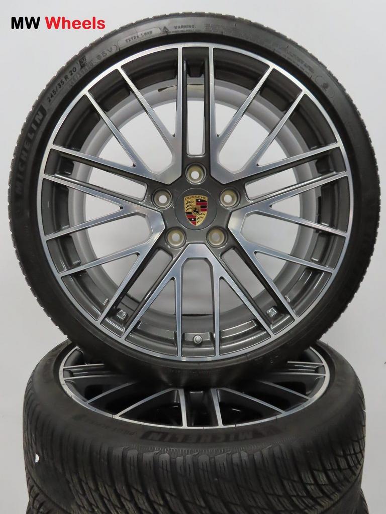 Porsche originele 21 inch velgen 911 992 Turbo winterbanden, 245 mm, -, -, Banden en Velgen