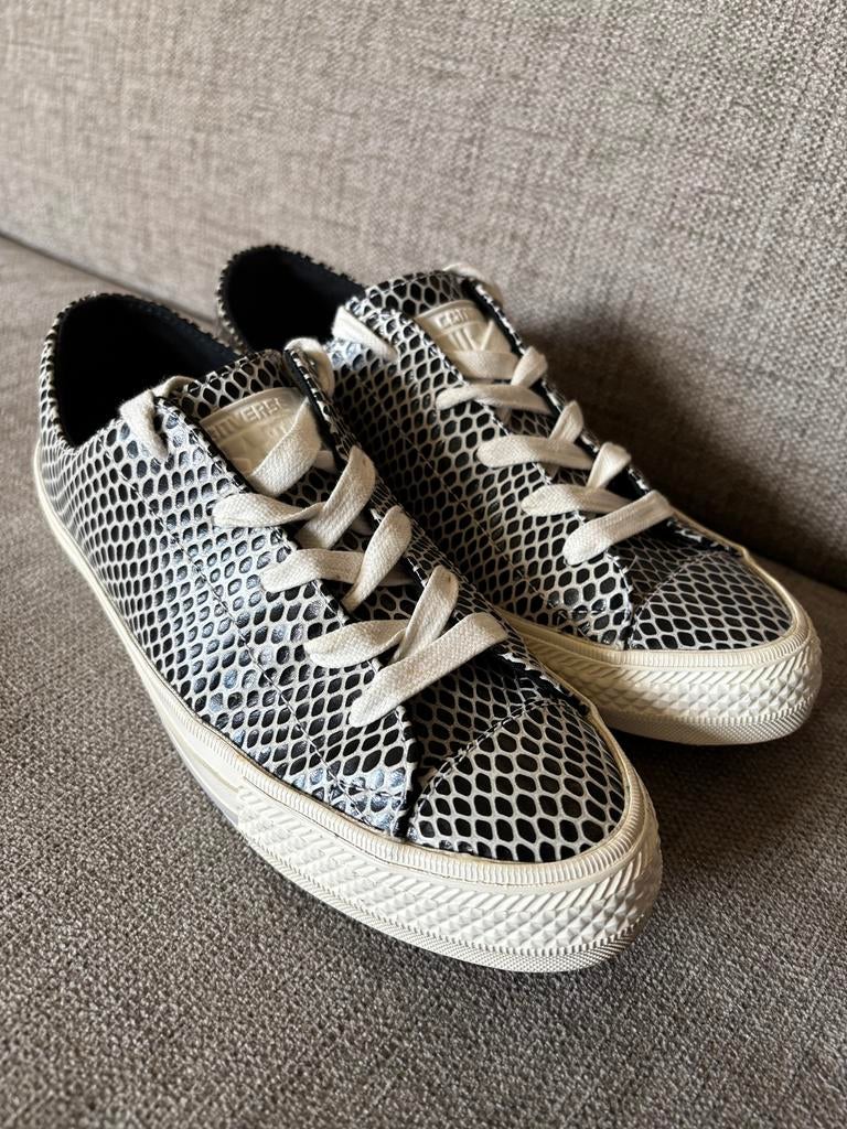 Converse All Star sneakers dames laag mt37 als nieuw, Zwart, Ophalen of Verzenden, Sneakers of Gympen, Zo goed als nieuw