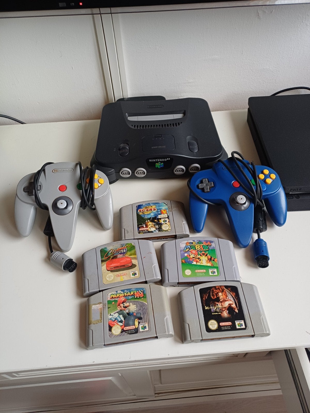 Nintendo 64 Console met 2 controllers en 5 games, Spelcomputers en Games, Ophalen of Verzenden