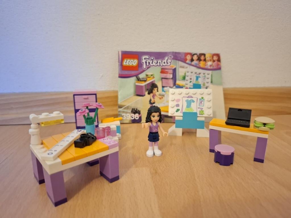 Lego Friends Emma's Ontwerpstudio (3936) - Compleet, Ophalen, Compleet, Lego, Friends