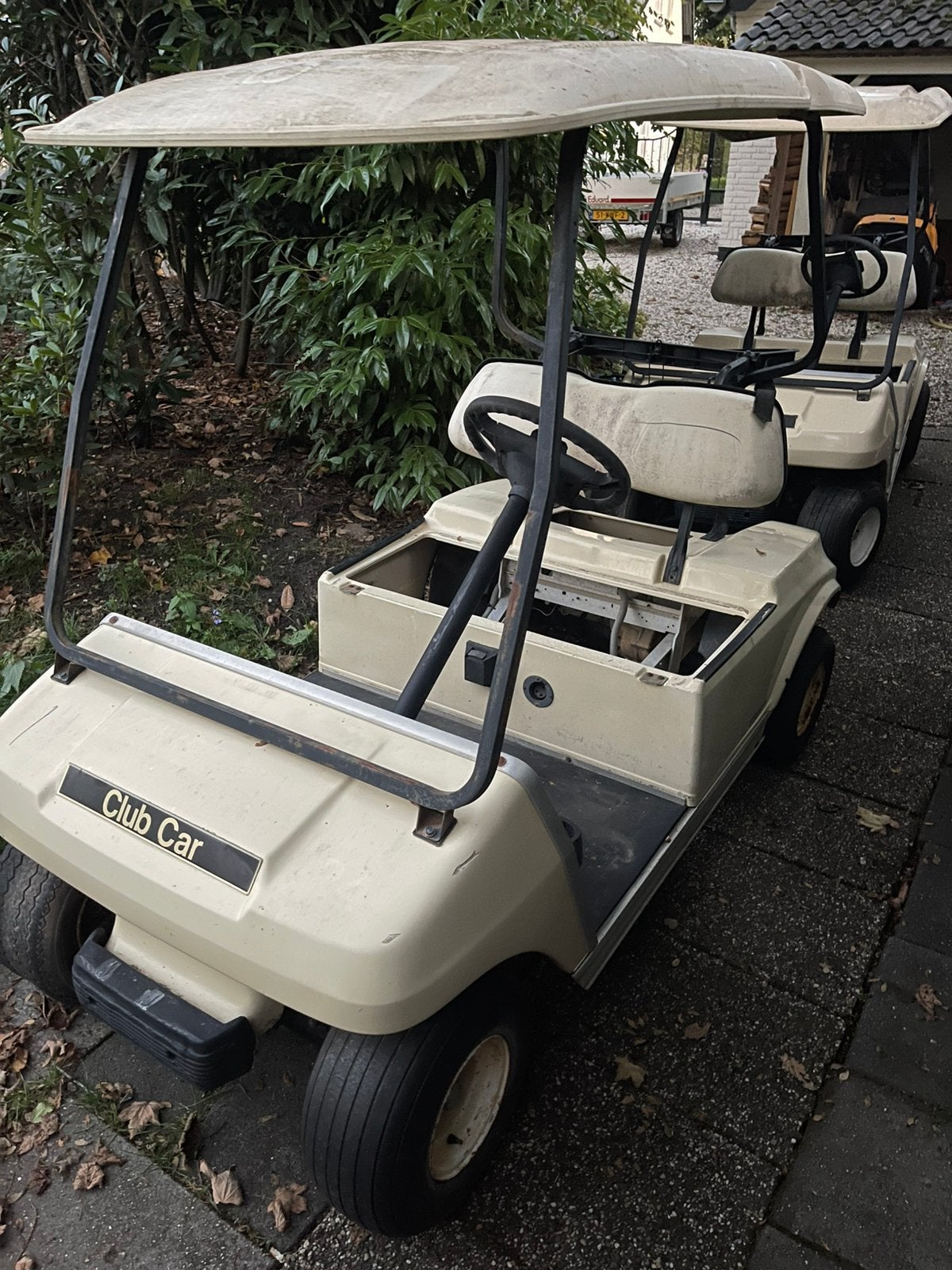 2x golfkar clubcar golfcar golfwagen defect ezgo project, Sport en Fitness, Golf, Ophalen of Verzenden, Gebruikt, Golfkar