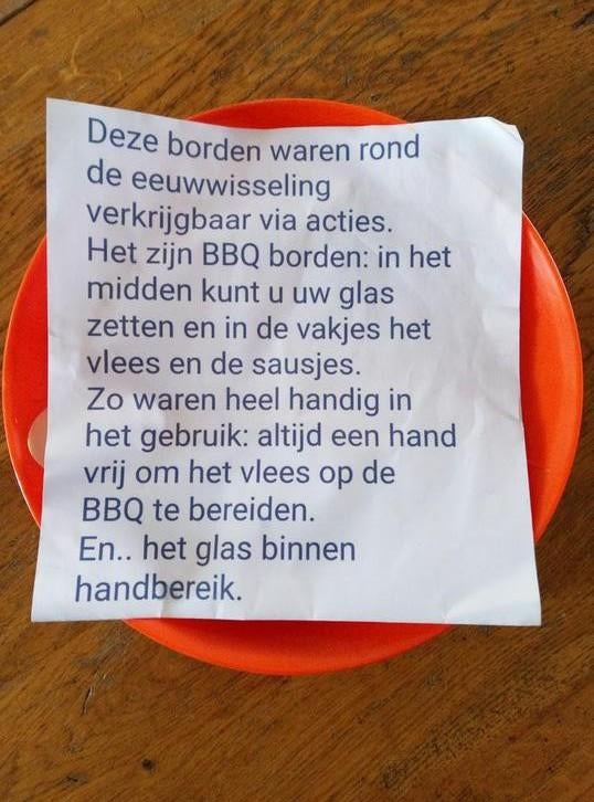 Vintage Remia BBQ borden, Ophalen of Verzenden