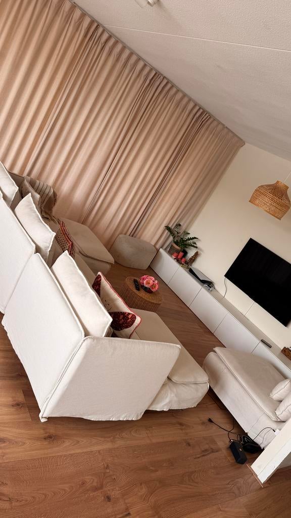 Ikea soderhamn Hoekbank Crème wit, Huis en Inrichting, Banken | Bankstellen, Ophalen, 250 tot 300 cm, 100 tot 125 cm, Hoekbank