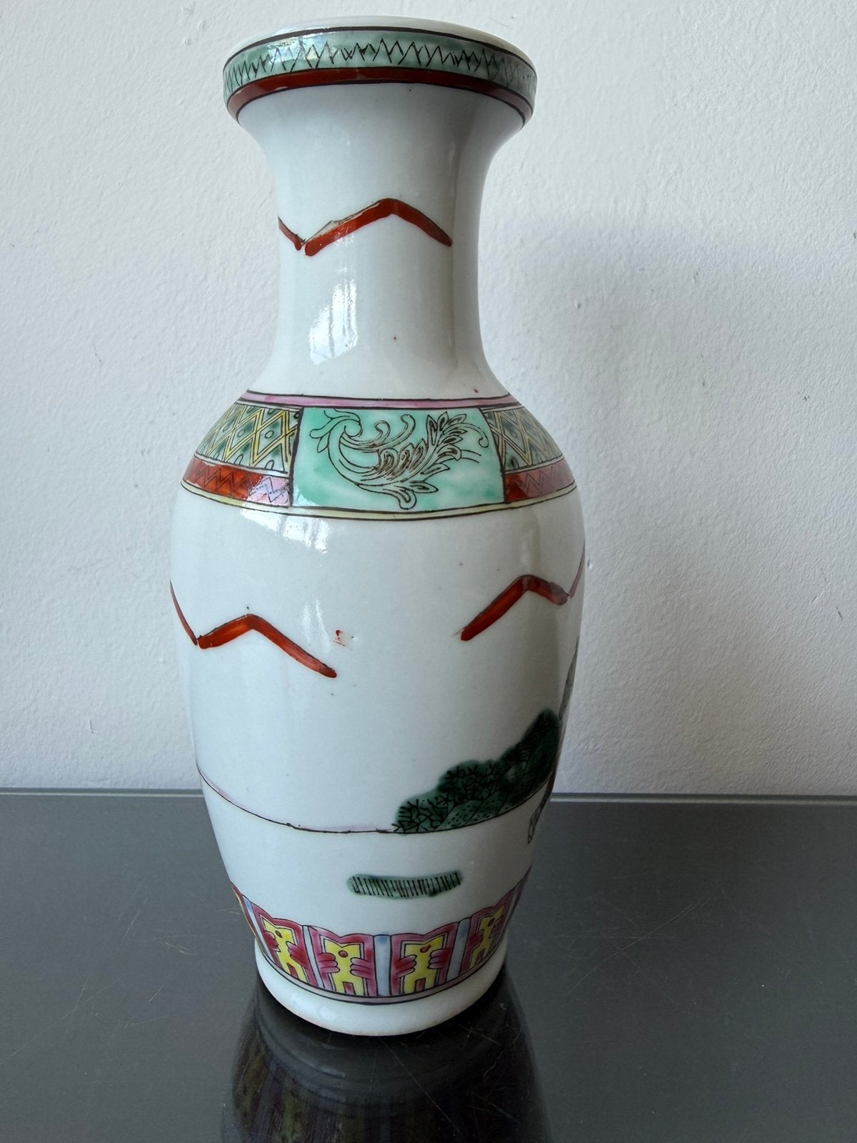 Chinees Republiek vaas met krijgers, Antiek en Kunst, Ophalen of Verzenden