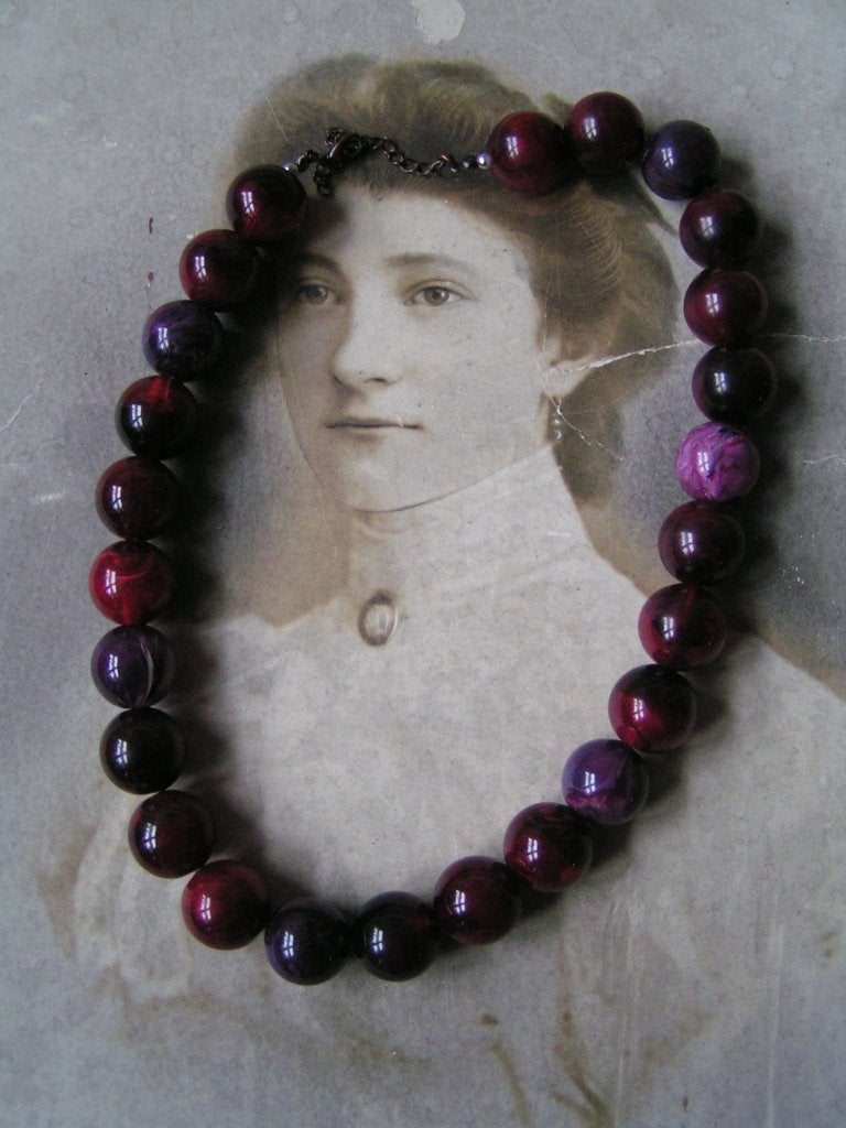 ketting bakeliet of niet? nr TT 928, Sieraden, Tassen en Uiterlijk, Kettingen, Verzenden, Zo goed als nieuw, Overige materialen