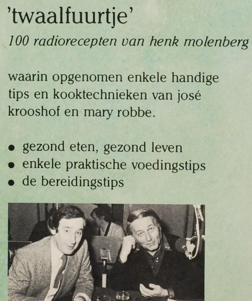 Twaalfuurtje - 100 radiorecepten van Henk Molenberg, Verzenden, Zo goed als nieuw