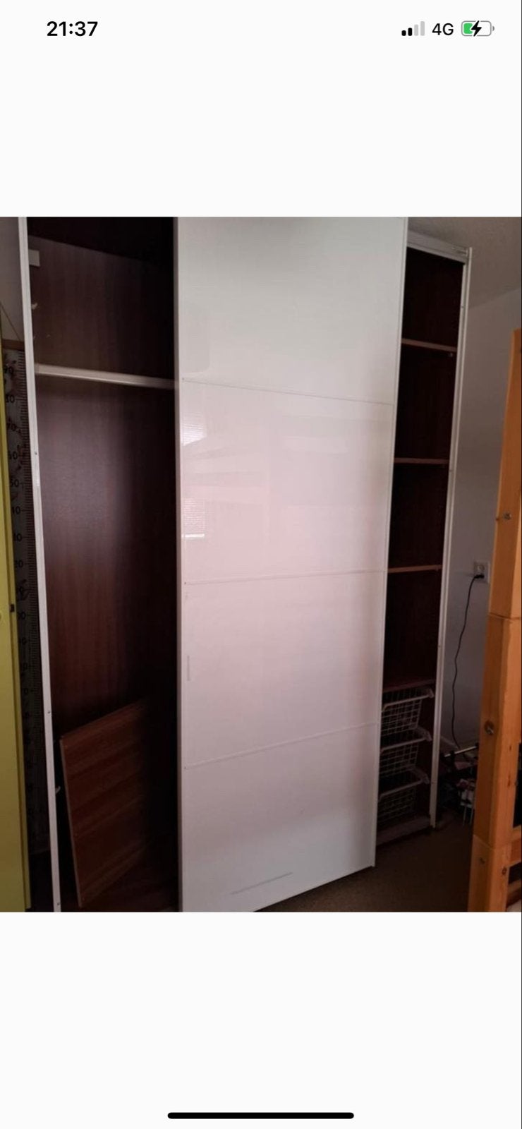Witte IKEA Pax kledingkast met schuifdeuren en lades, Huis en Inrichting, Kasten | Kledingkasten, 200 cm of meer, 150 tot 200 cm