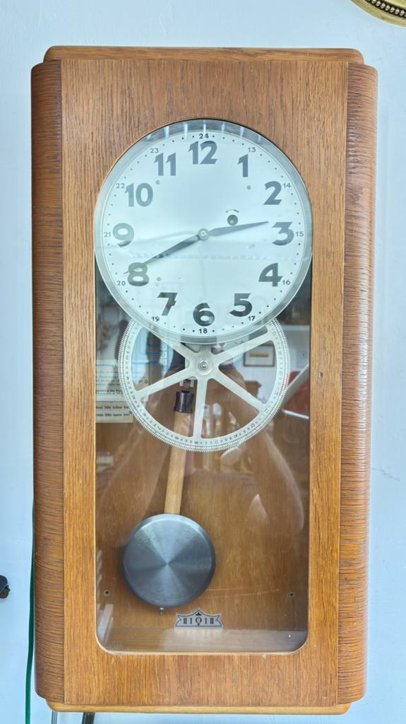 Schakelklok+/- 1950., Antiek en Kunst, Antiek | Klokken, Ophalen