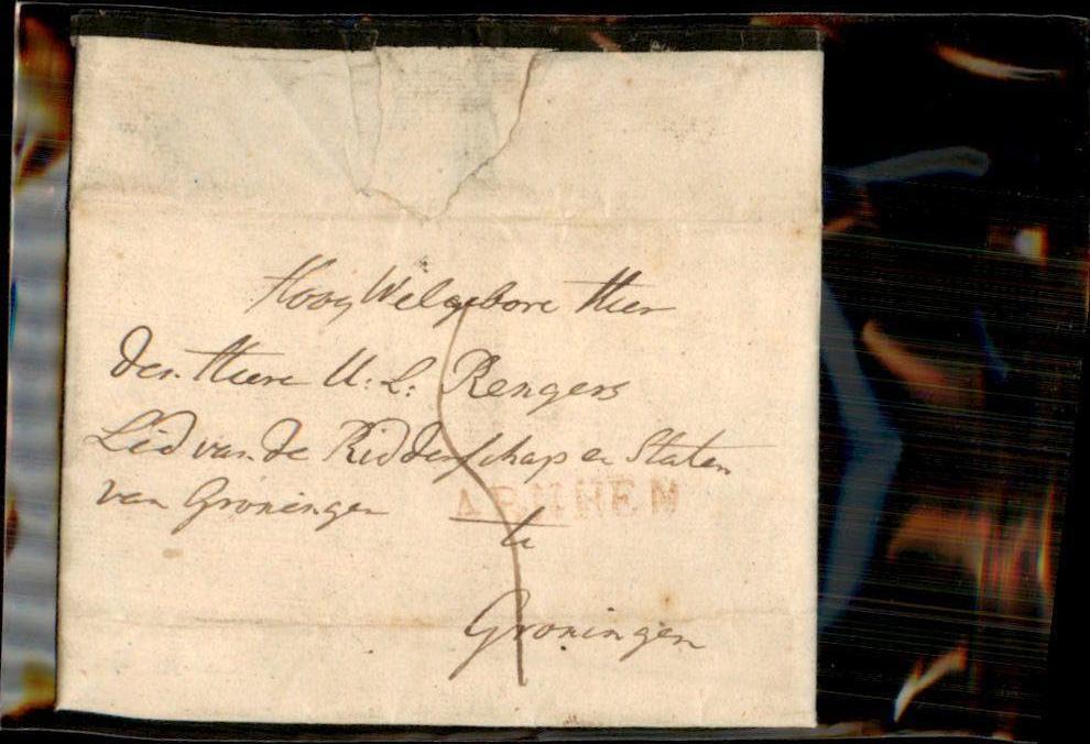 Arnhem - Groningen - 1832, Verzenden, Brief