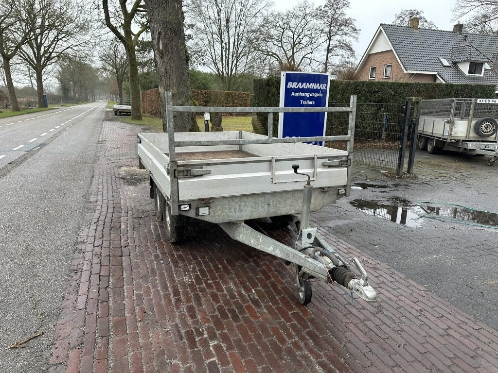 Hapert tandemasser plateauwagen 2T 280x160cm 1.895,- ex btw, Gebruikt