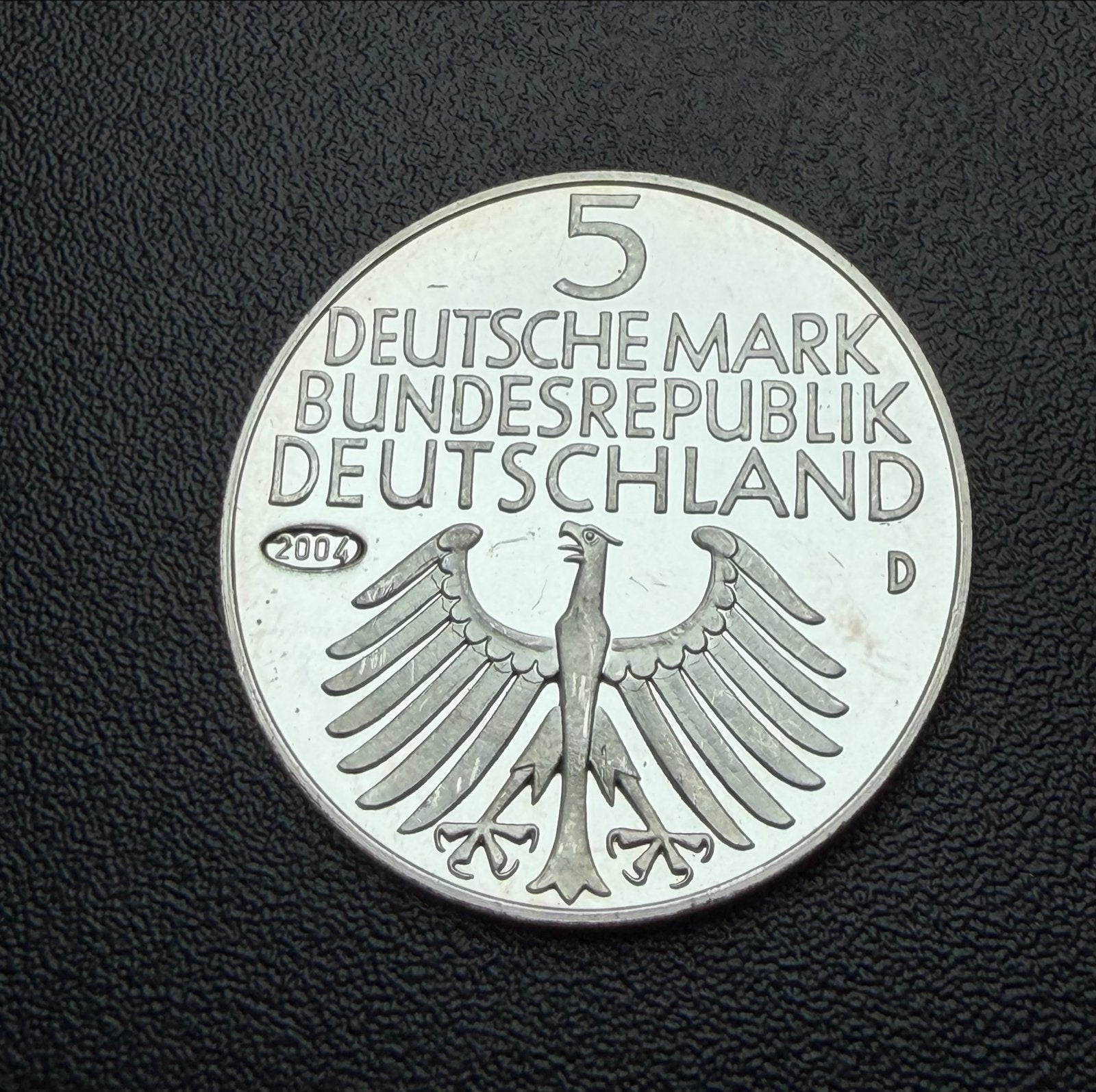 Zilveren 5 Duitse Mark 2004 - Bundesrepublik Deutschland, Ophalen of Verzenden, Duitsland, Losse munt