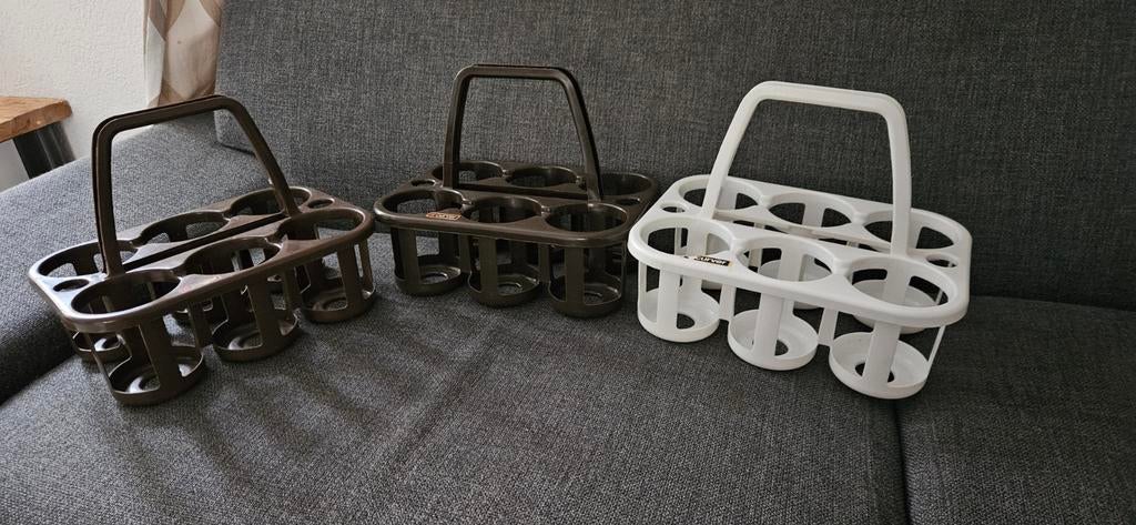 Vintage Curver Flessendragers - Set van 3, Ophalen of Verzenden