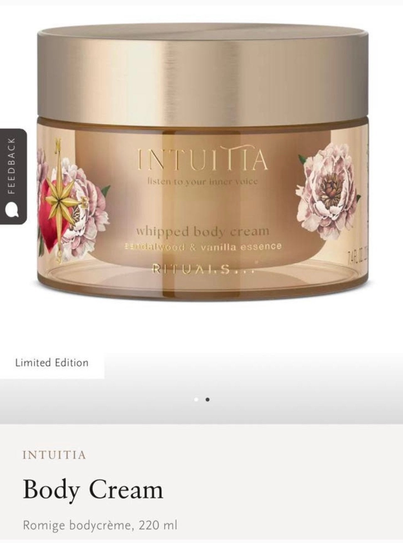 Rituals Intuitia body cream, nieuw zonder seal 🦉🤎, Sieraden, Tassen en Uiterlijk, Uiterlijk | Lichaamsverzorging, Ophalen of Verzenden