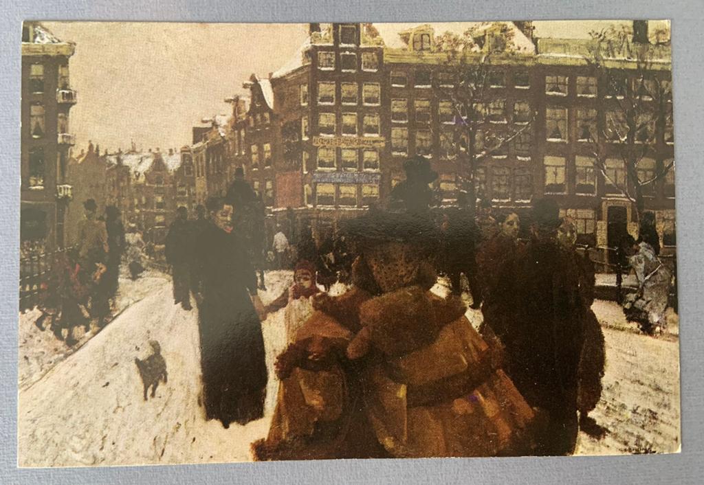 Singelbrug bij Paleisstraat Amsterdam -Breitner, Verzenden, 1980 tot heden, Ongelopen, Cultuur en Media